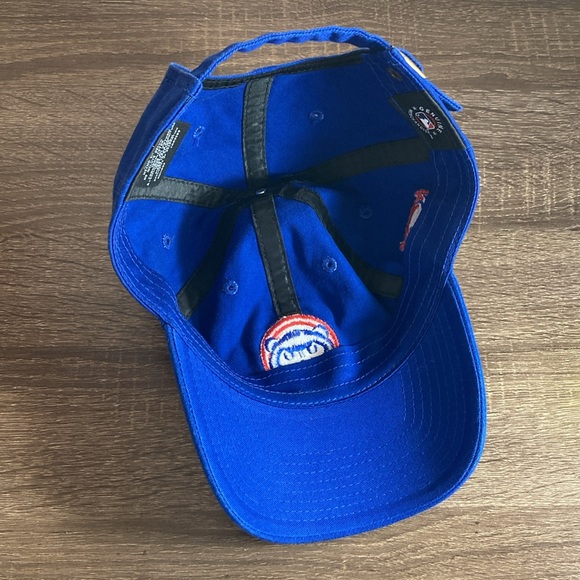 EUC MLB Chicago Cubs Strapback Cap Nee Era Cubby Logo Blue - Picture 6 of 9